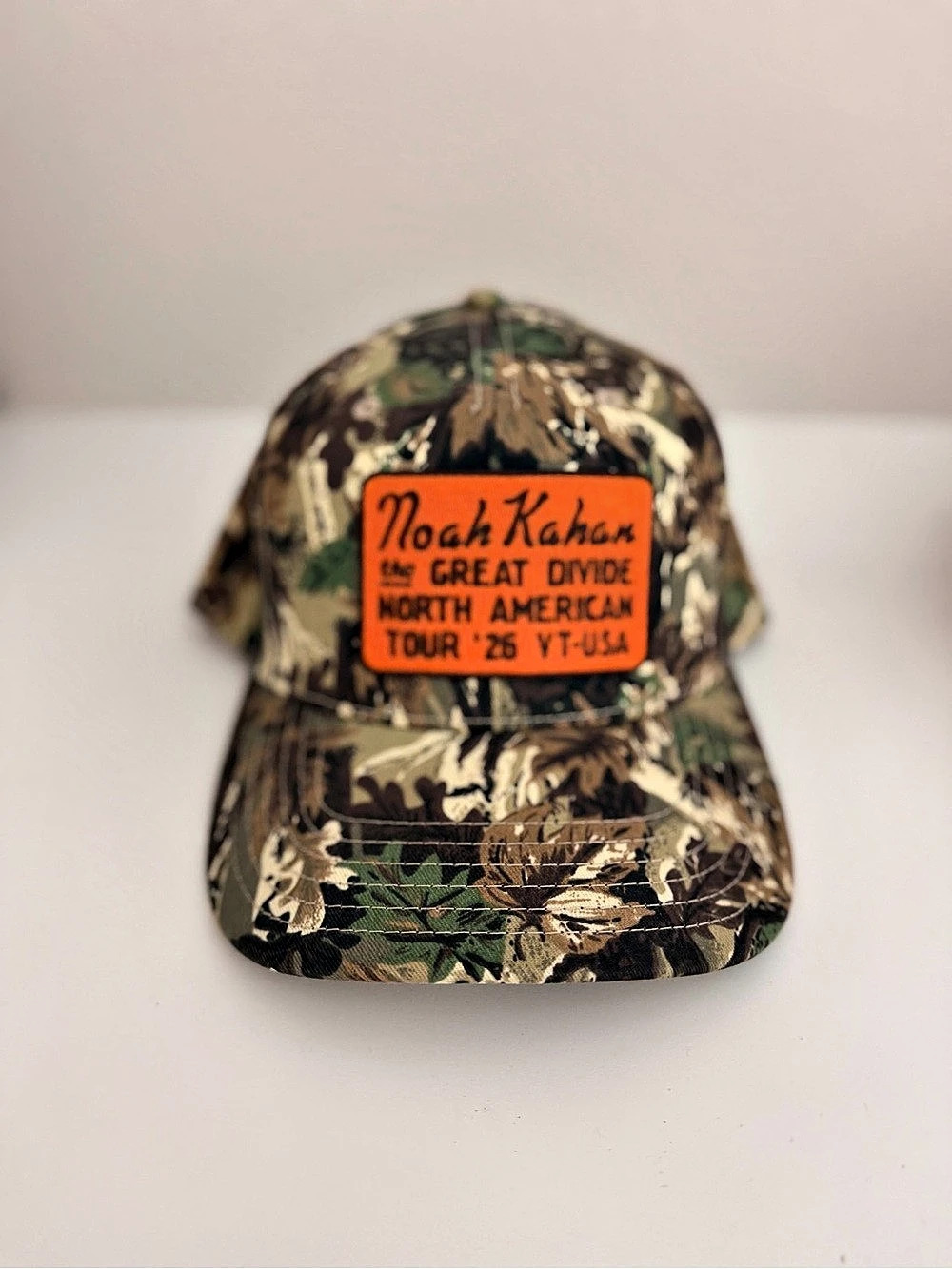Noah Kahan The Great Divide North American Tour Camo Trucker Hat